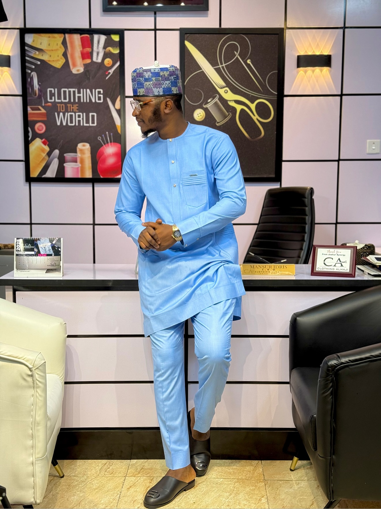 Maroon Velvet Kaftan