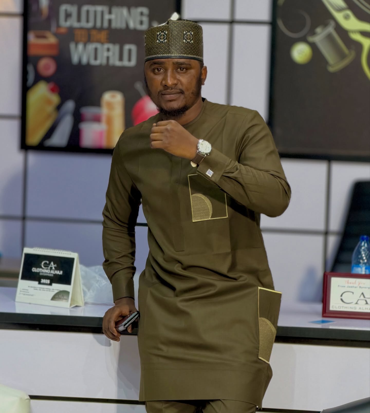 Navy Embroidery Full