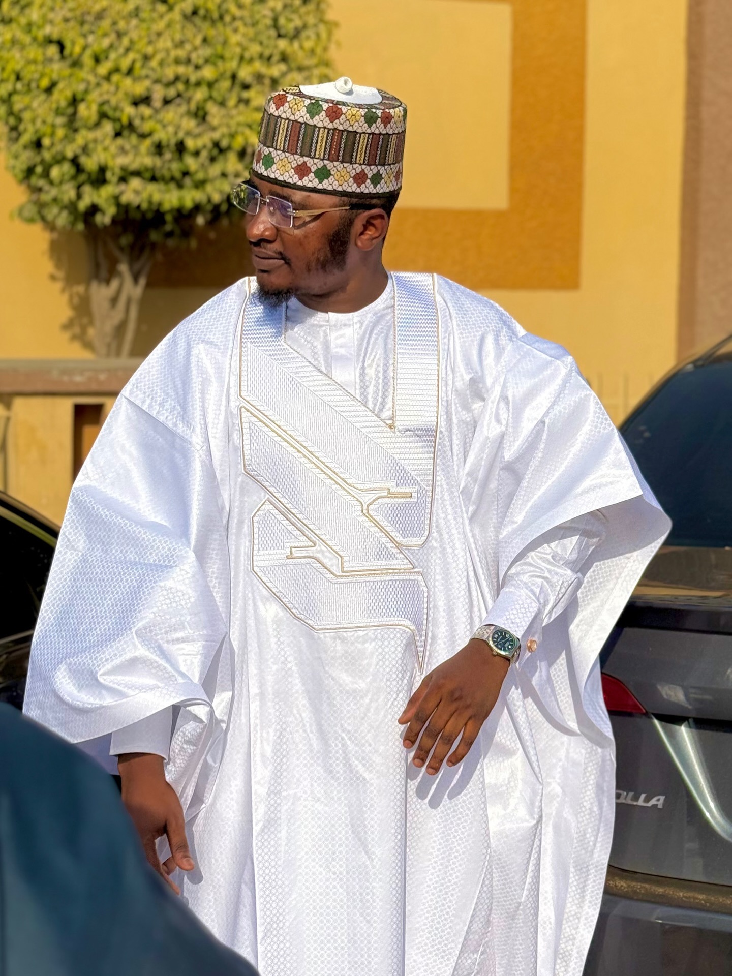 White Agbada Exterior