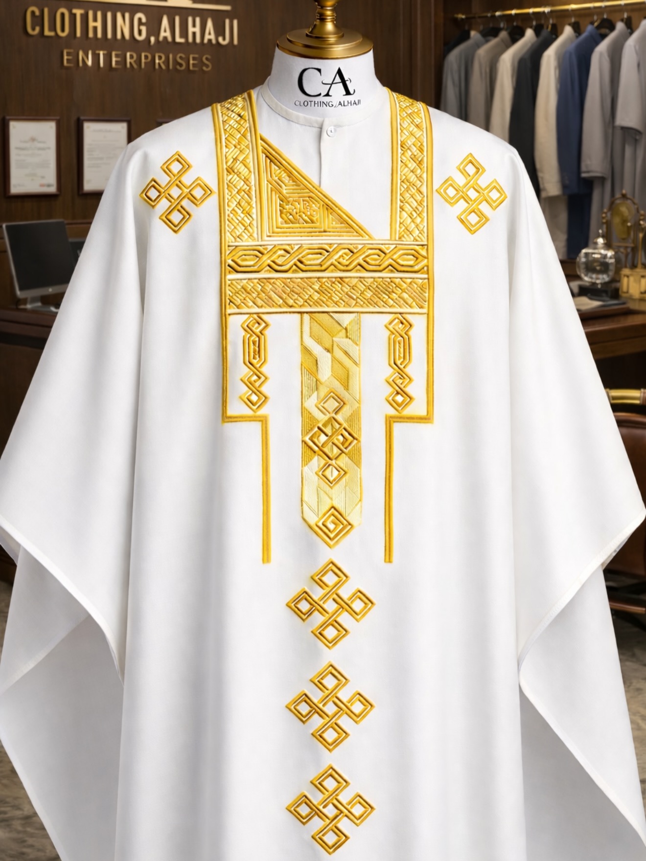 White Gold Agbada