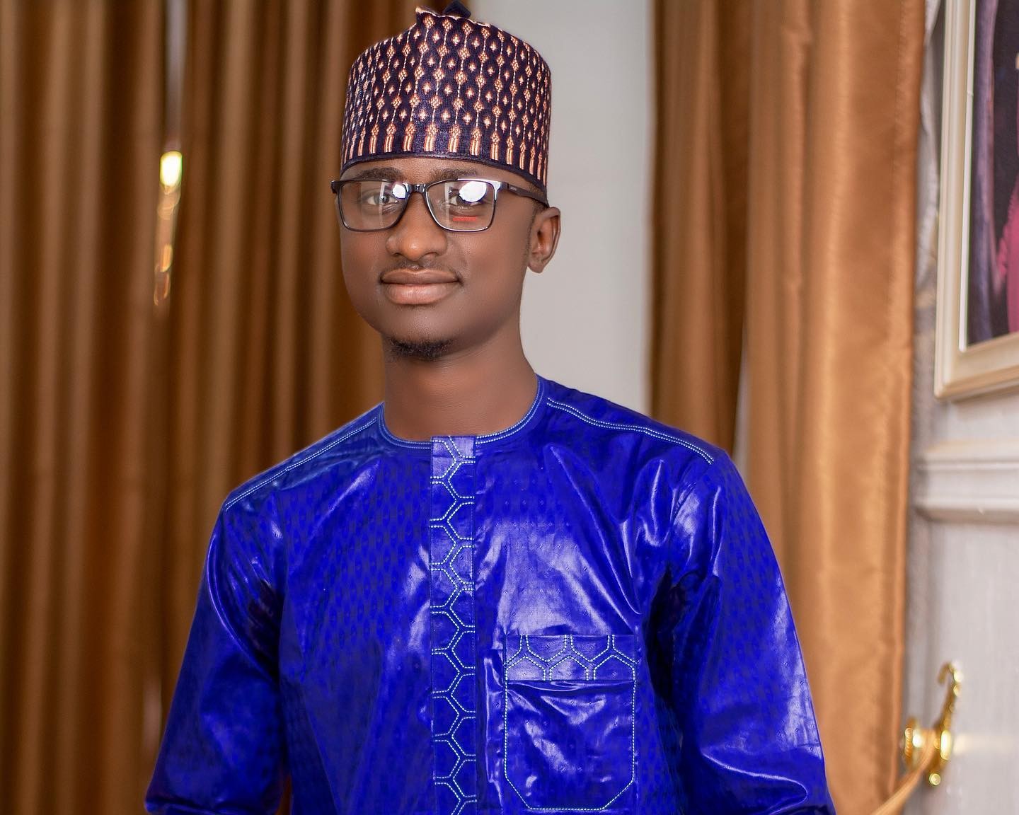 Brown Embroidered Cap